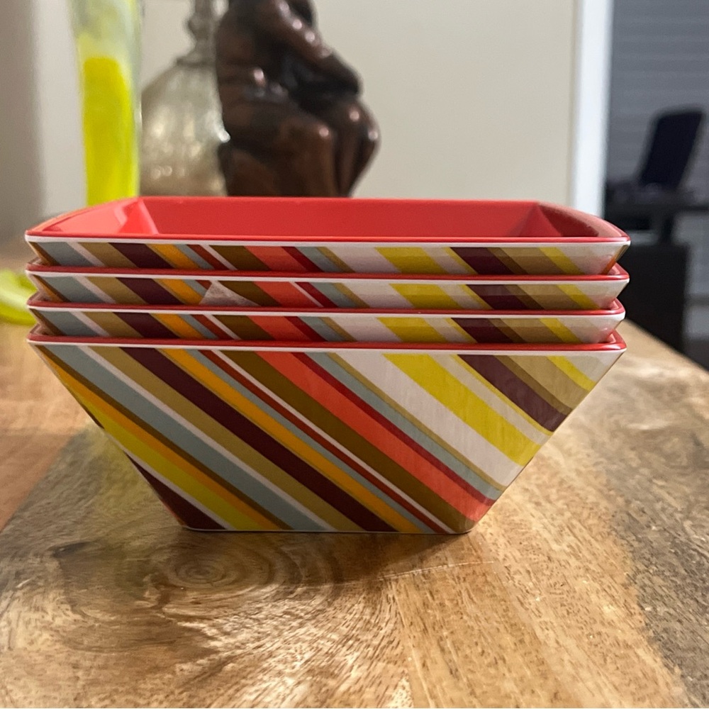 Missoni Target Soup Bowls 20th Anniversary Melamine 6" Set Of 4